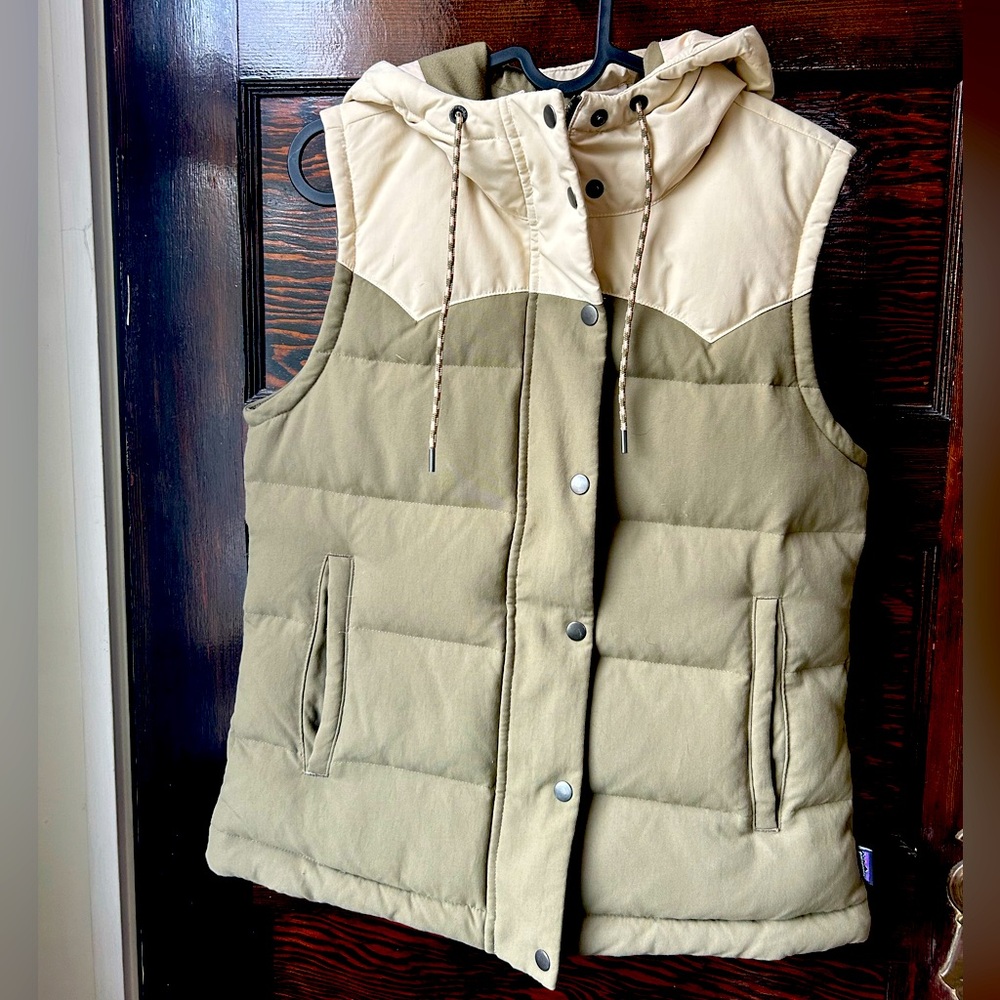 Patagonia Two-Tone Hooded Puffer Vest